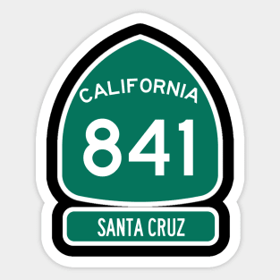 Otter 841 California Highway sign Sticker